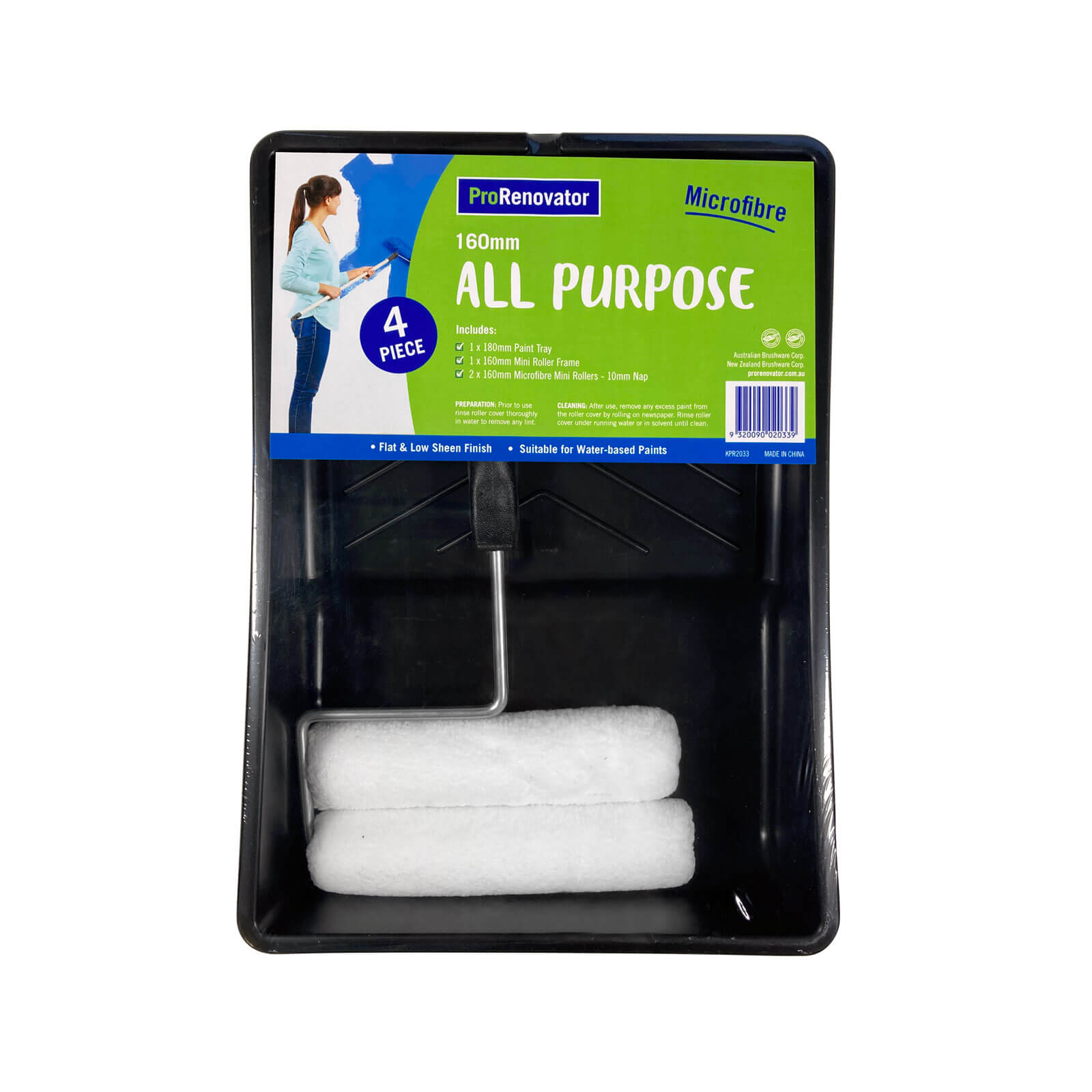 ProRenovator Microfibre All Purpose Roller Kit 160mm Pro Renovator
